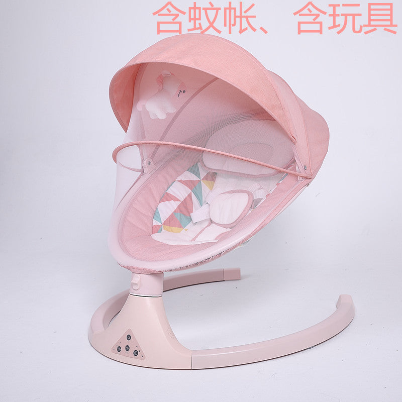 Premium Electric Baby Rocking Chair – 5-Speed Swing, Bluetooth Remote & Soothing Lullabies