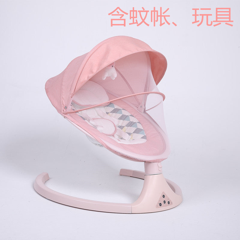 Premium Electric Baby Rocking Chair – 5-Speed Swing, Bluetooth Remote & Soothing Lullabies