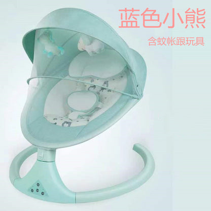 Premium Electric Baby Rocking Chair – 5-Speed Swing, Bluetooth Remote & Soothing Lullabies