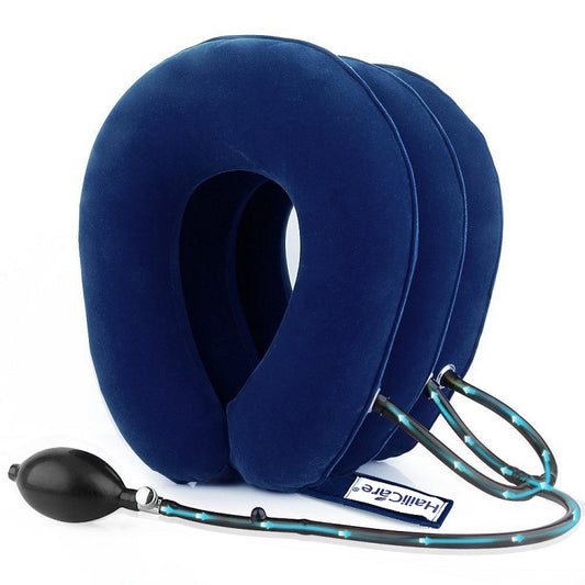 Ergonomic Inflatable Neck Support | Cervical Traction Pillow