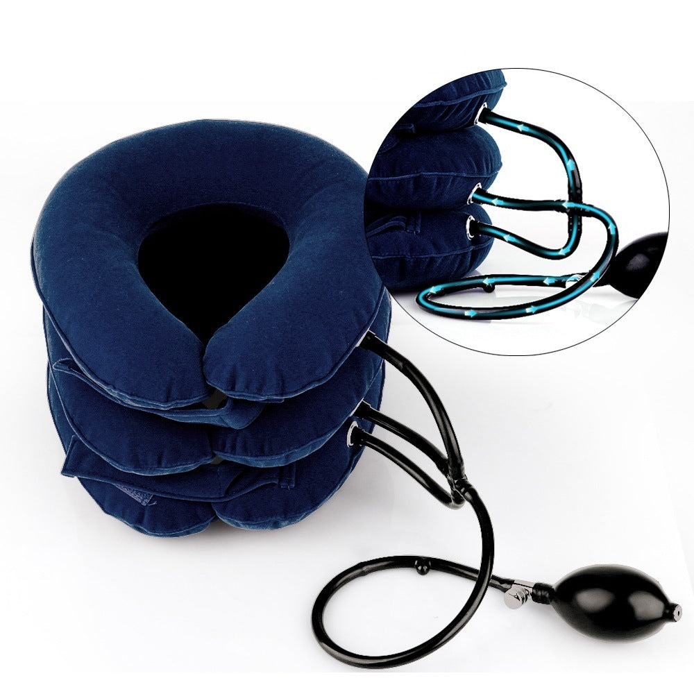 Ergonomic Inflatable Neck Support | Cervical Traction Pillow