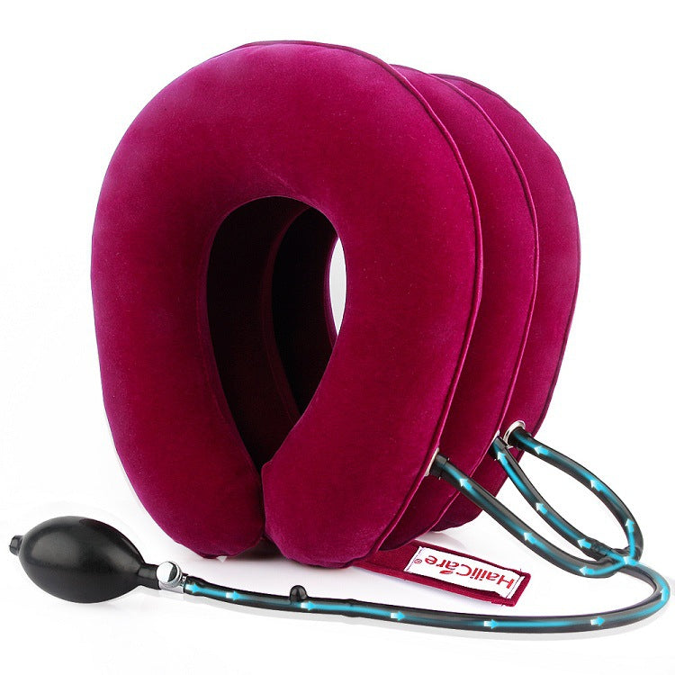 Ergonomic Inflatable Neck Support | Cervical Traction Pillow