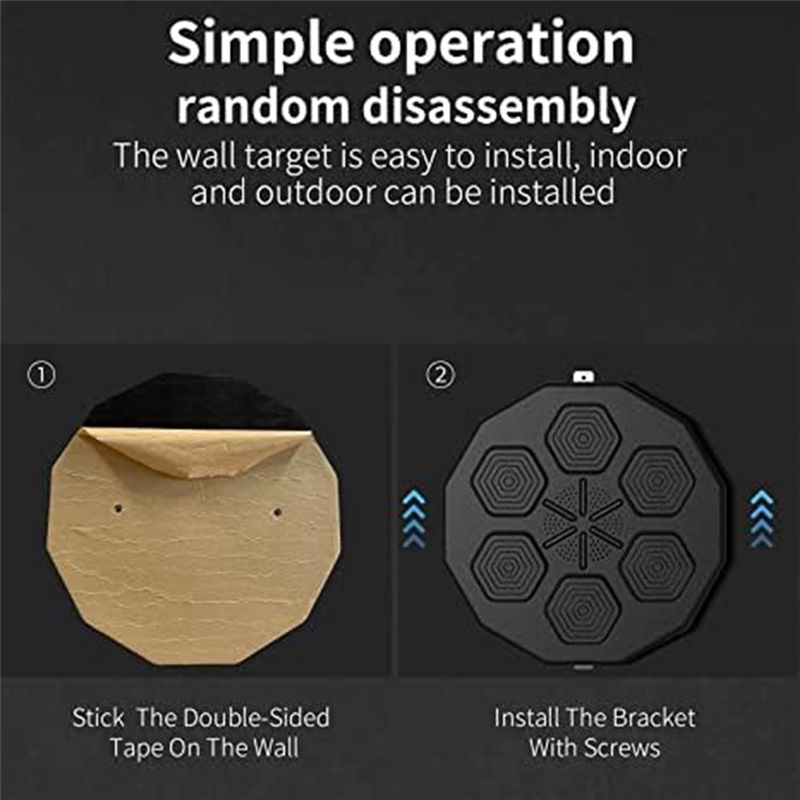 Smart Bluetooth Music Boxing Machine | Wall-Mounted Home Boxing Trainer