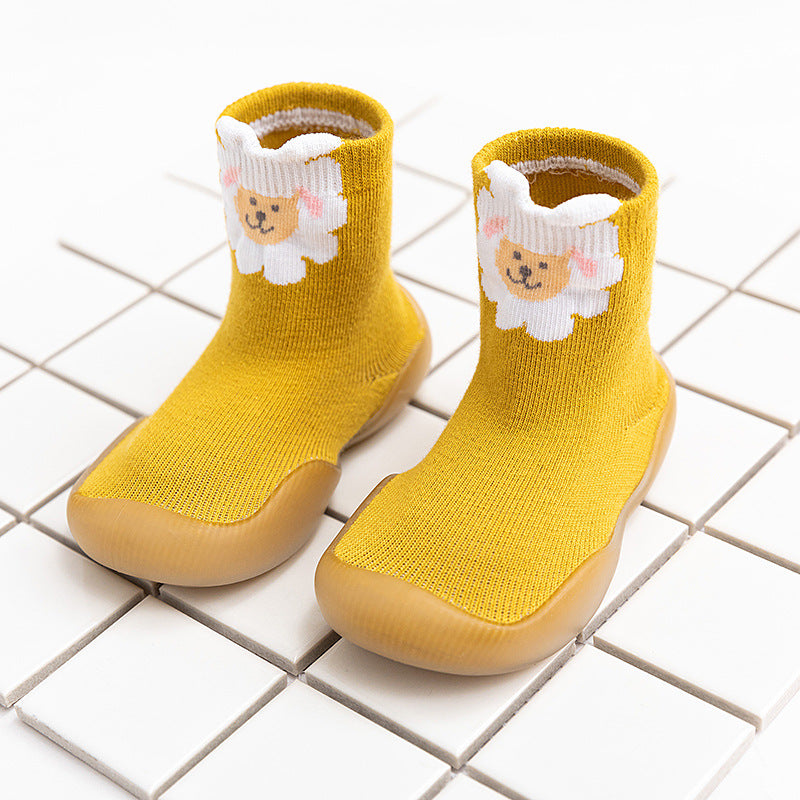Anti-Slip Baby Boat Socks – Ultra-Soft Cotton, Non-Slip Grip (Set of 6)