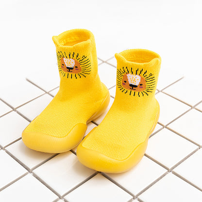 Anti-Slip Baby Boat Socks – Ultra-Soft Cotton, Non-Slip Grip (Set of 6)