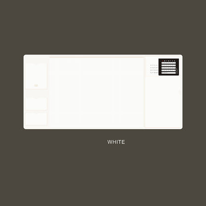 2-in-1 XXL Desk Organizer | Large PU Leather Mouse Pad & Writing Mat