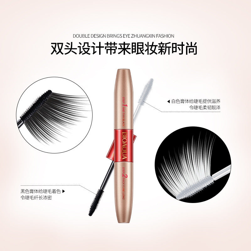 BIOAQUA 2-in-1 Double-Ended Mascara – Volumizing & Lengthening (10g)