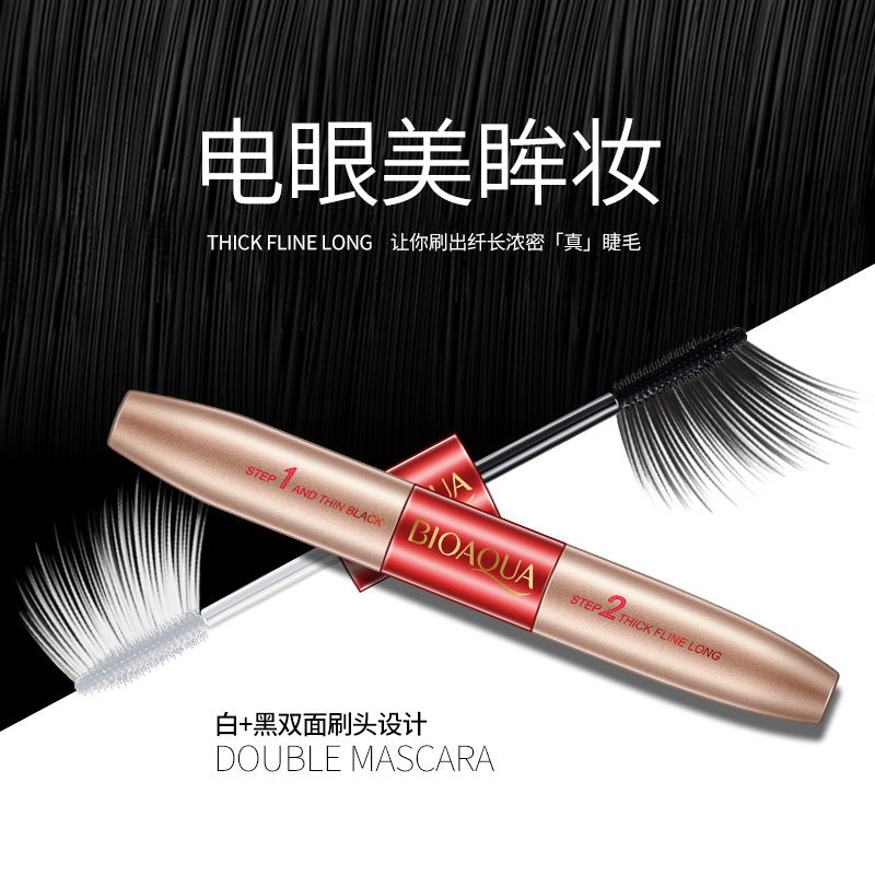 BIOAQUA 2-in-1 Double-Ended Mascara – Volumizing & Lengthening (10g)