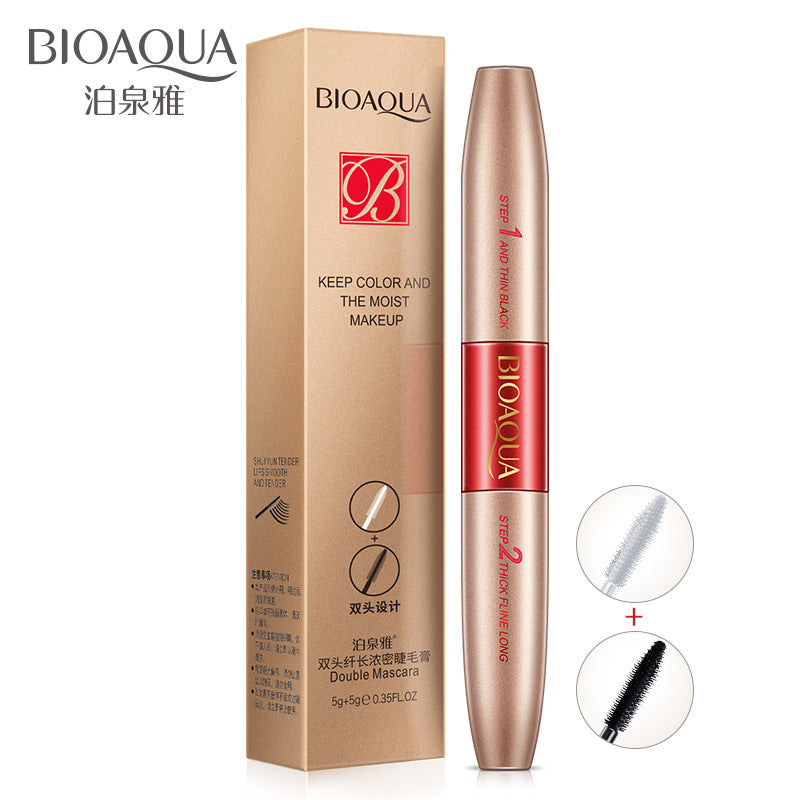 BIOAQUA 2-in-1 Double-Ended Mascara – Volumizing & Lengthening (10g)