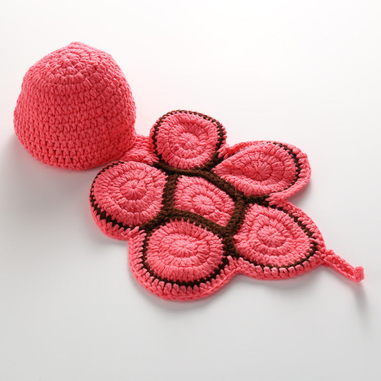Handcrafted Woolen Baby Turtle Cape – Soft Crochet Keepsake & Photography Prop
