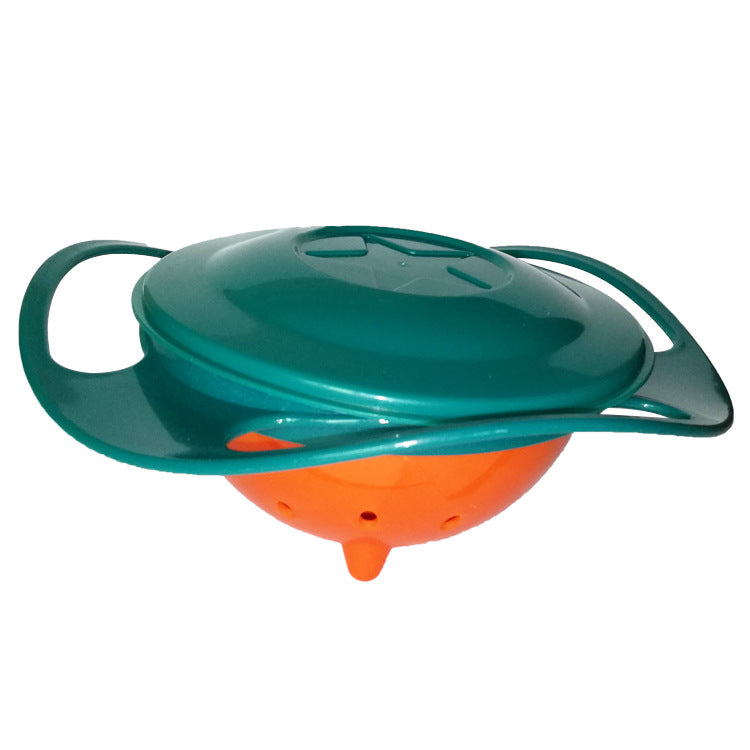 360° Rotating Gyro Bowl | Spill-Proof Self-Leveling Feeding Dish for Toddlers & Children