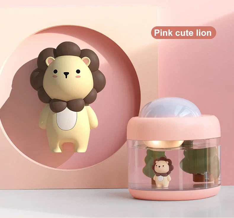 500ML Portable Air Humidifier & Star Projector | Silent & Rechargeable