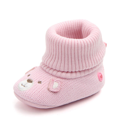 ❄️ Cozy Winter Wool Booties | Soft Anti-Slip First Walkers for Newborns