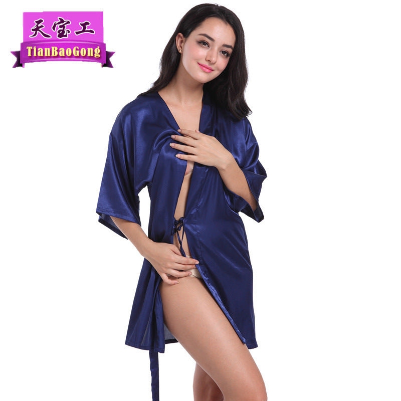 Bridesmaid Robes with Gold Glitter Letter | Satin Wedding Party Sleepwear & Bathrobes
