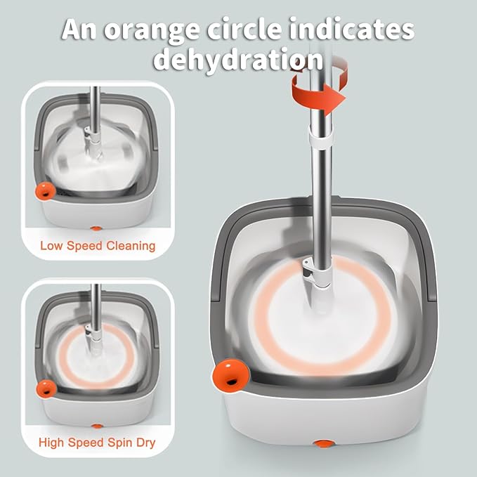 Square Spin Mop Bucket Set