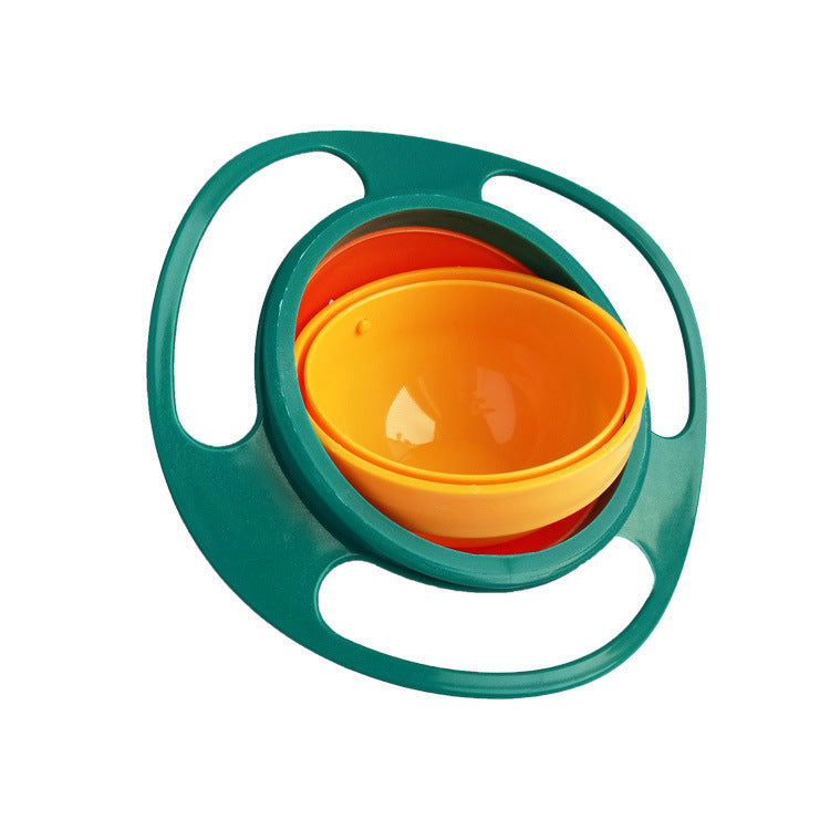 360° Rotating Gyro Bowl | Spill-Proof Self-Leveling Feeding Dish for Toddlers & Children