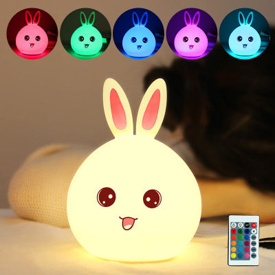 Bunny Silicone Night Light – Soft Glow LED Lamp for Kids & Nursery | USB-C Rechargeable