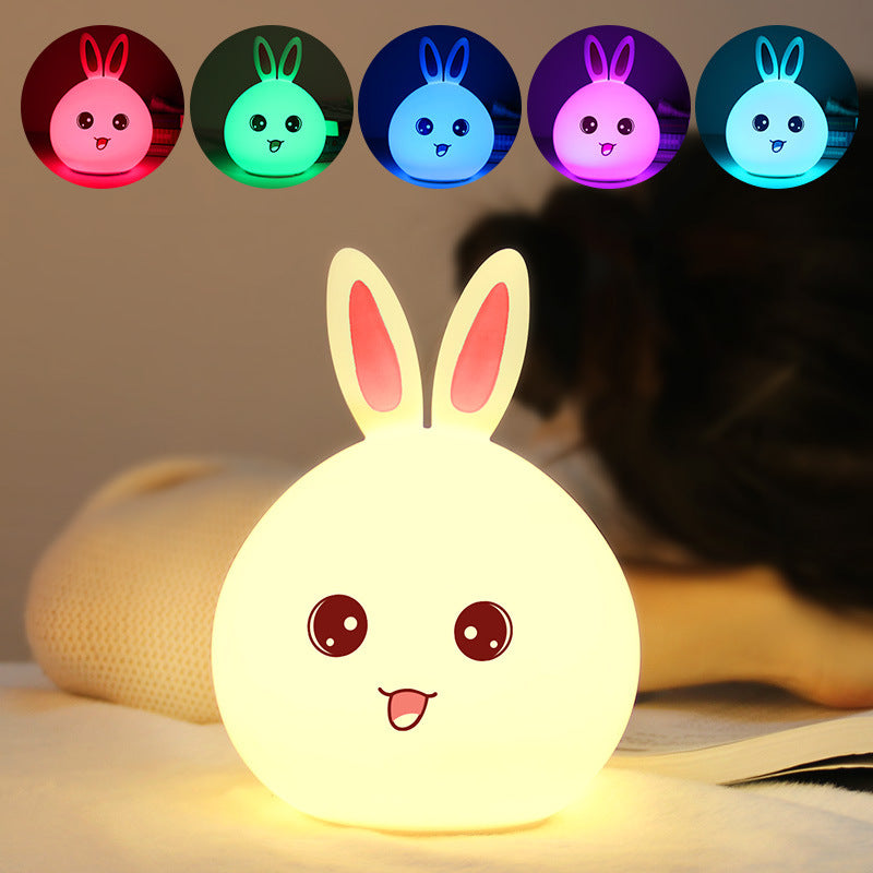 Bunny Silicone Night Light – Soft Glow LED Lamp for Kids & Nursery | USB-C Rechargeable