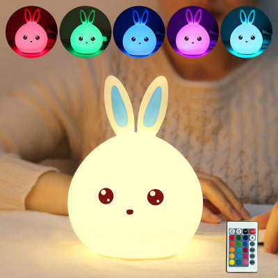 Bunny Silicone Night Light – Soft Glow LED Lamp for Kids & Nursery | USB-C Rechargeable