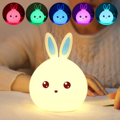 Bunny Silicone Night Light – Soft Glow LED Lamp for Kids & Nursery | USB-C Rechargeable