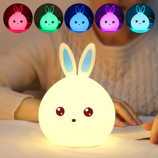 Bunny Silicone Night Light – Soft Glow LED Lamp for Kids & Nursery | USB-C Rechargeable