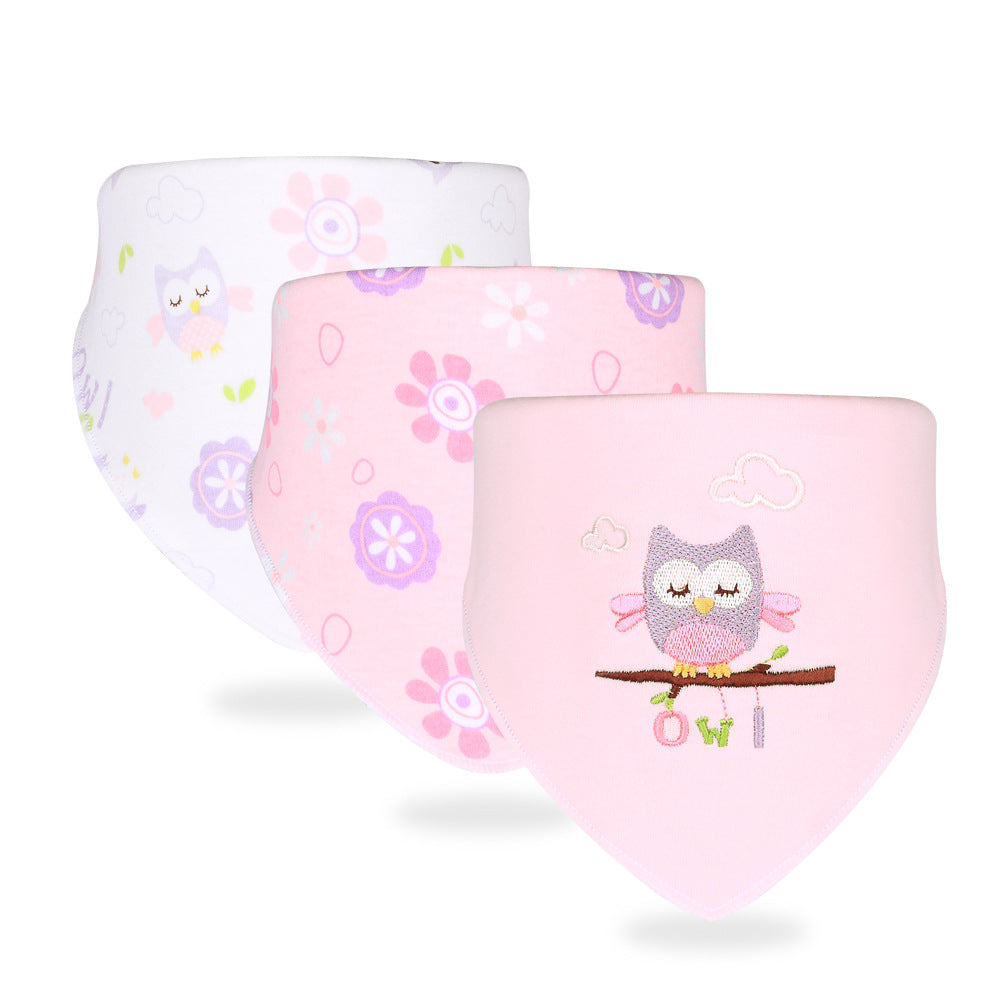 Organic Cotton Baby Bandana Bibs – Absorbent & Soft Drool Bibs (3-Piece Set)