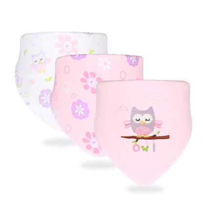 Organic Cotton Baby Bandana Bibs – Absorbent & Soft Drool Bibs (3-Piece Set)