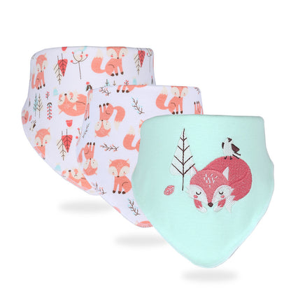 Organic Cotton Baby Bandana Bibs – Absorbent & Soft Drool Bibs (3-Piece Set)