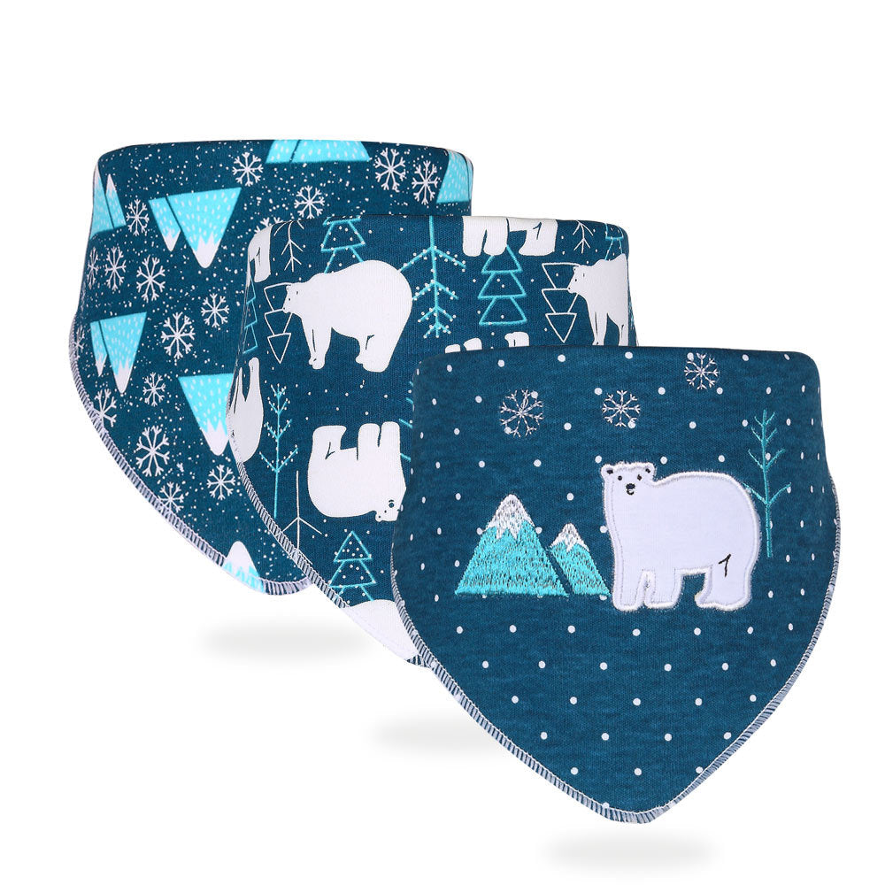 Organic Cotton Baby Bandana Bibs – Absorbent & Soft Drool Bibs (3-Piece Set)