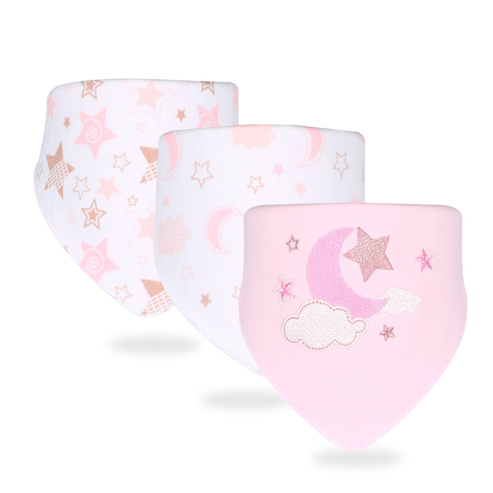 Organic Cotton Baby Bandana Bibs – Absorbent & Soft Drool Bibs (3-Piece Set)