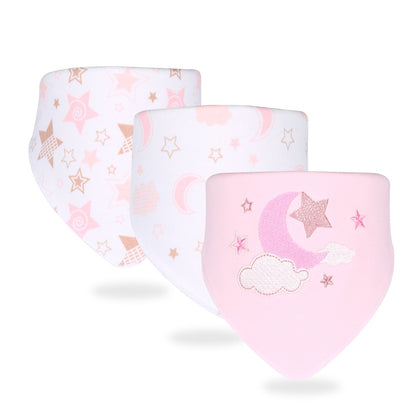 Organic Cotton Baby Bandana Bibs – Absorbent & Soft Drool Bibs (3-Piece Set)