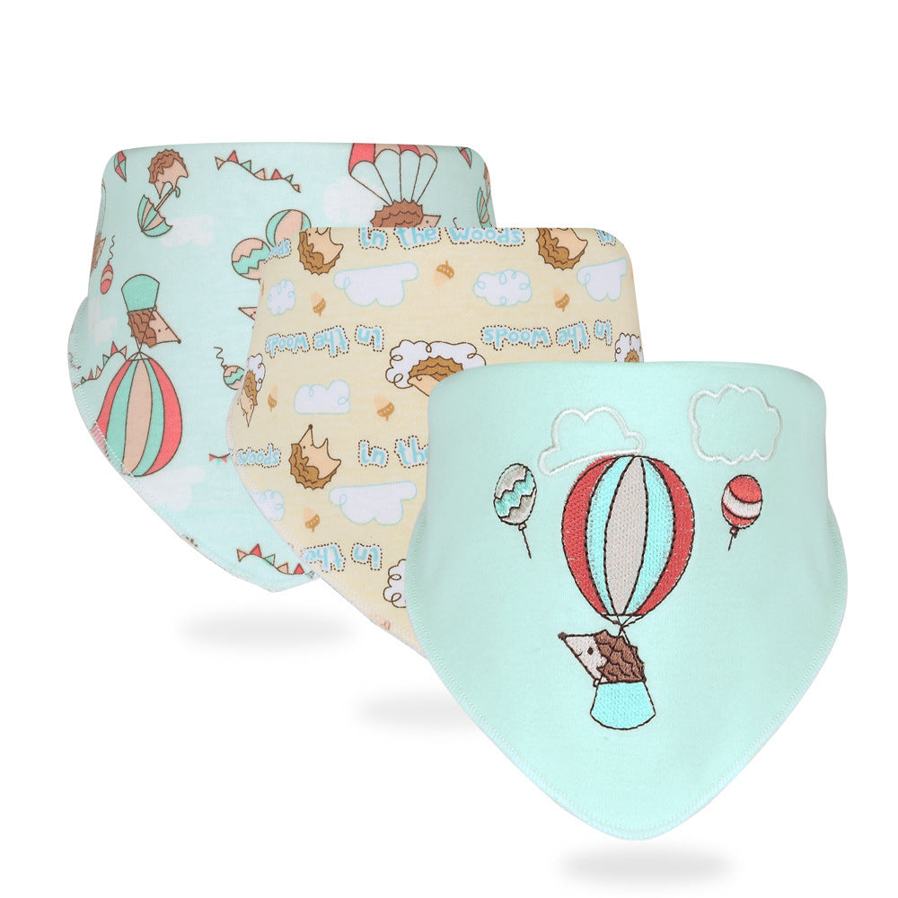 Organic Cotton Baby Bandana Bibs – Absorbent & Soft Drool Bibs (3-Piece Set)