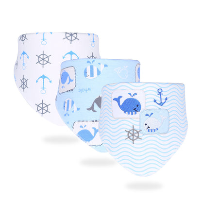 Organic Cotton Baby Bandana Bibs – Absorbent & Soft Drool Bibs (3-Piece Set)
