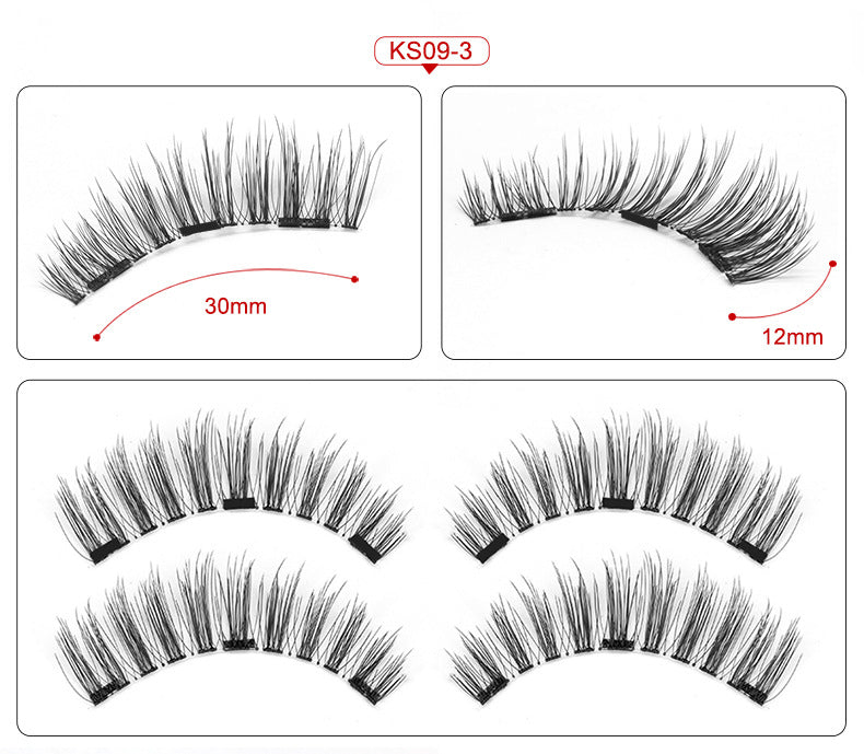 3D Magnetic False Eyelashes - Natural Look & Easy Apply (No Glue!)