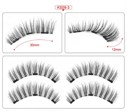 3D Magnetic False Eyelashes - Natural Look & Easy Apply (No Glue!)