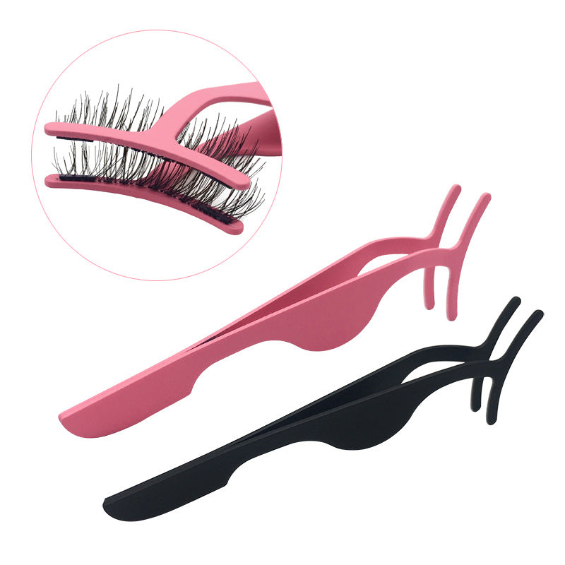 Professional False Eyelash Applicator Tweezers – Precision Makeup Tool for Mink & Strip Lash Application