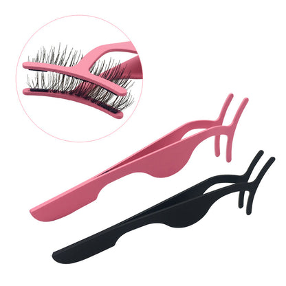 Professional False Eyelash Applicator Tweezers – Precision Makeup Tool for Mink & Strip Lash Application