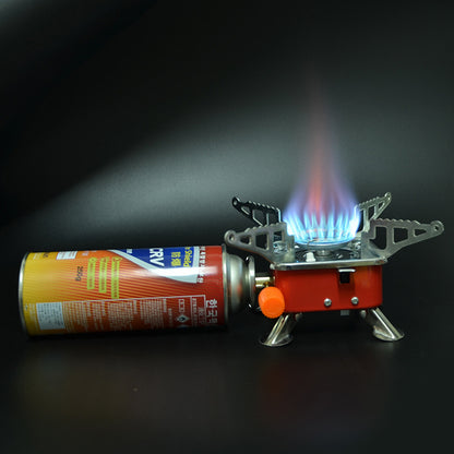 Foldable Camping Stove – Heavy Duty Stainless Steel Outdoor Gas Burner with Piezo Ignition