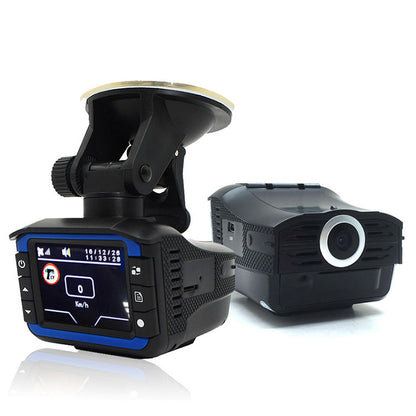 VGR-3 2-in-1 Dash Cam & Radar Detector – HD 720P Wide-Angle DVR with Full-Spectrum Alert System