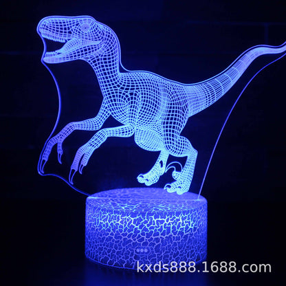 3D Magic Atmosphere Lamp | RGB Color-Changing Night Light with Touch & Remote