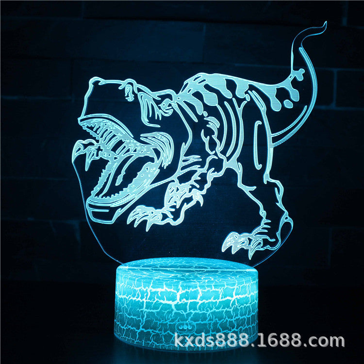 3D Magic Atmosphere Lamp | RGB Color-Changing Night Light with Touch & Remote