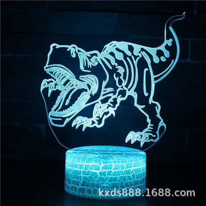 3D Magic Atmosphere Lamp | RGB Color-Changing Night Light with Touch & Remote