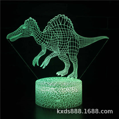 3D Magic Atmosphere Lamp | RGB Color-Changing Night Light with Touch & Remote