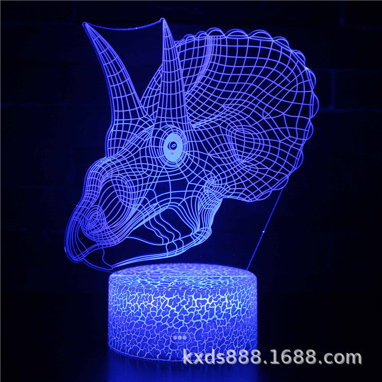 3D Magic Atmosphere Lamp | RGB Color-Changing Night Light with Touch & Remote