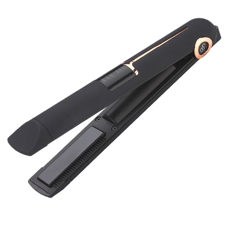 Cordless 2-in-1 Hair Straightener & Power Bank – Mini Portable Wireless Styling Brush