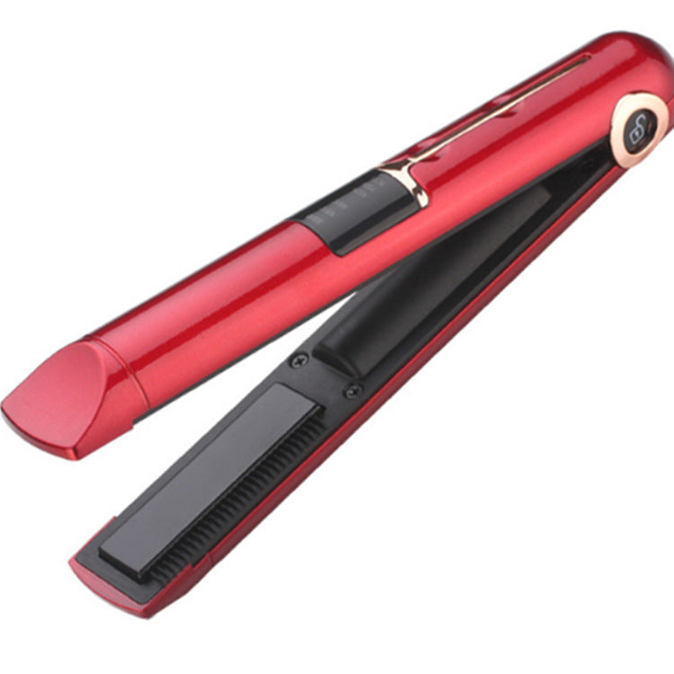 Cordless 2-in-1 Hair Straightener & Power Bank – Mini Portable Wireless Styling Brush