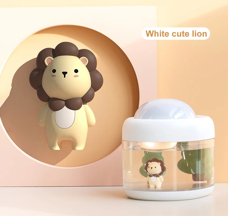 500ML Portable Air Humidifier & Star Projector | Silent & Rechargeable