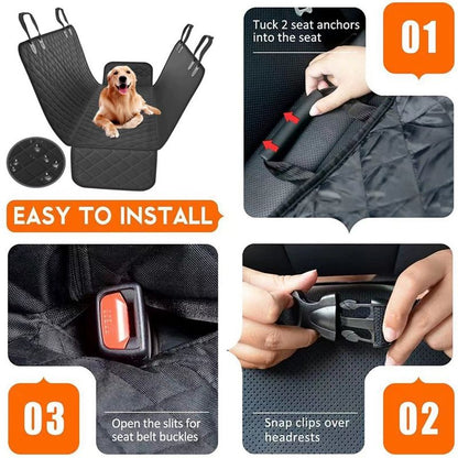 🛡️ Premium Dog Car Seat Protector | Heavy-Duty 600D Oxford & Non-Slip Base 🐕