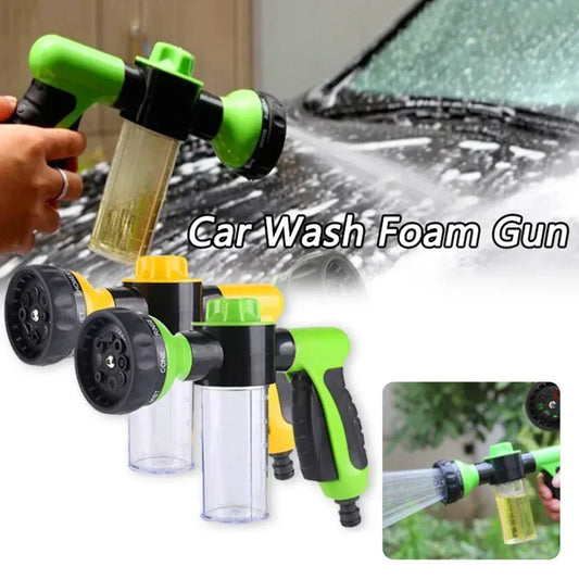 8-in-1 High Pressure Foam Spray Gun | Multi-Function Garden & Car Wash Nozzle