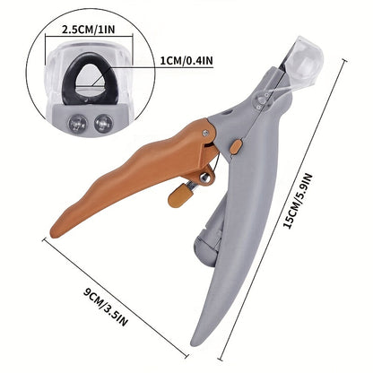 Precision LED Pet Nail Clippers – Professional Grade Stainless Steel 💎